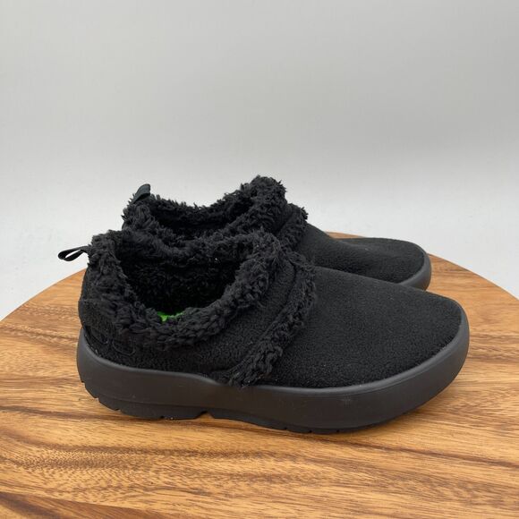 OOFOS Shoes - Oofos OOcoozie Low Shoes Womens Size 7.5 Black Recovery Walking Slip On Comfort